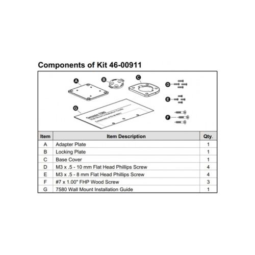 Honeywell wall mount kit
