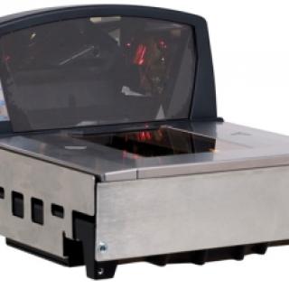 Beépíthető szkenner, kereskedelmi, 1D, lézer, mindenirányú, Diamonex üveg, 5-side, 5400 szkennelés/másodperc., több csatlakozós (RS232, USB, IBM), külön rendelendő: csatlakozó kábel, tápegység, szín: rozsdamentes acél